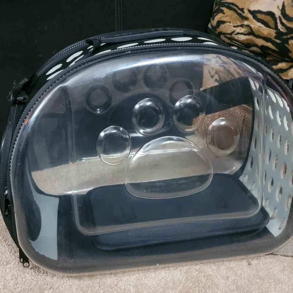 Pet Carrier Dog or Cat Black New! 	16.53